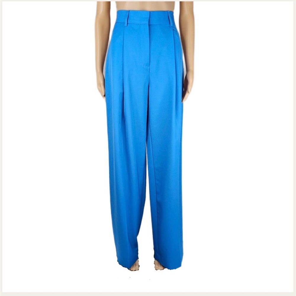 Victoria Beckham Wool Pleated Pants